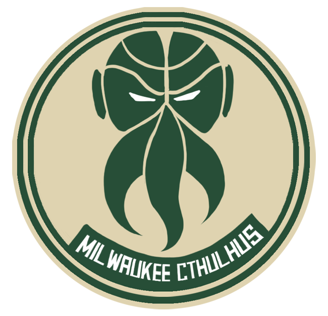Milwaukee Bucks Halloween 2016-Pres Primary Logo iron on transfers